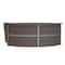 Linea Italia Reception Desk 11.1 ft D X 46 in H, 11.8 ft W X Thermofused Laminate, Mocha ZUT299 - alternate 5